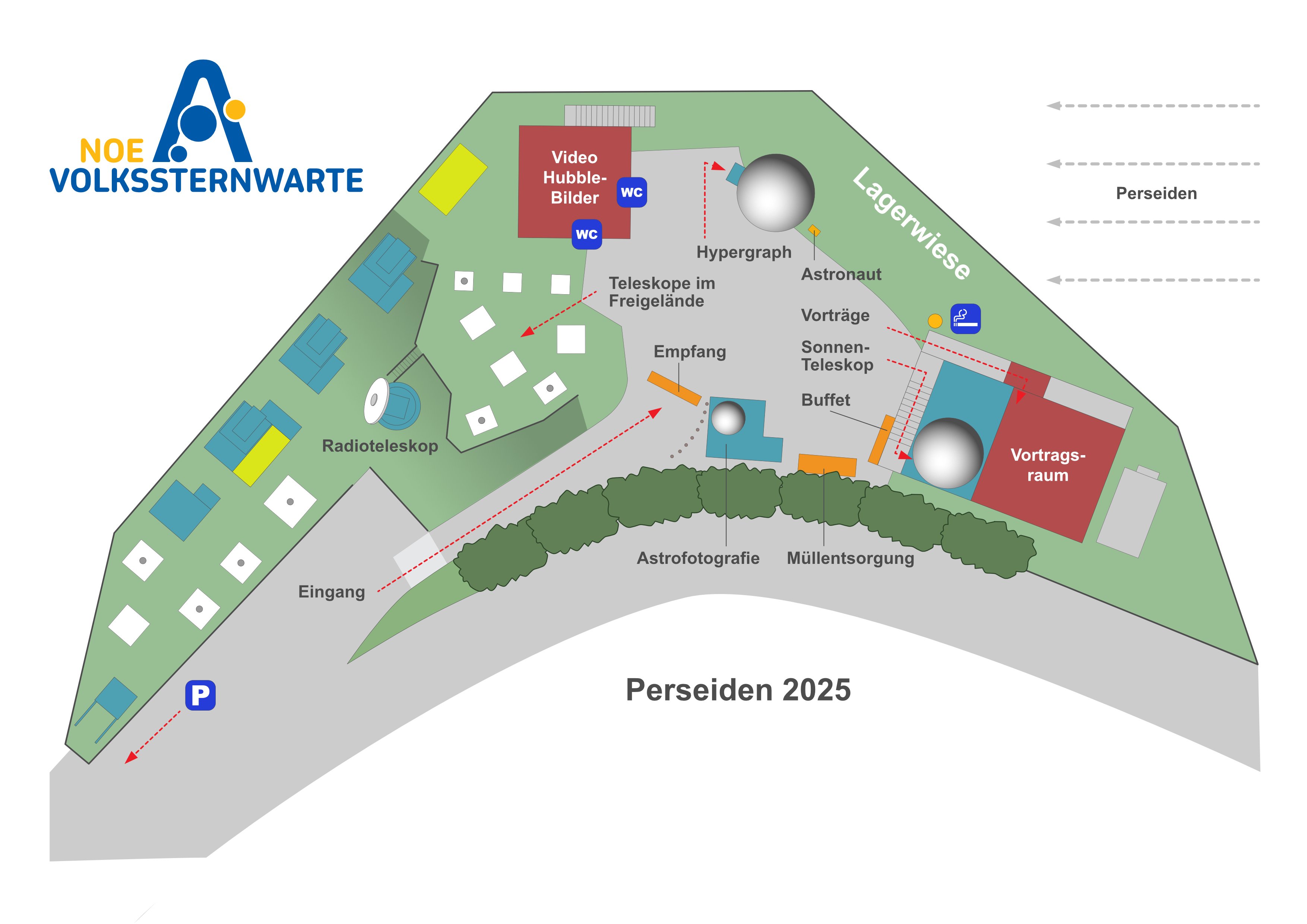 Lageplan Perseiden